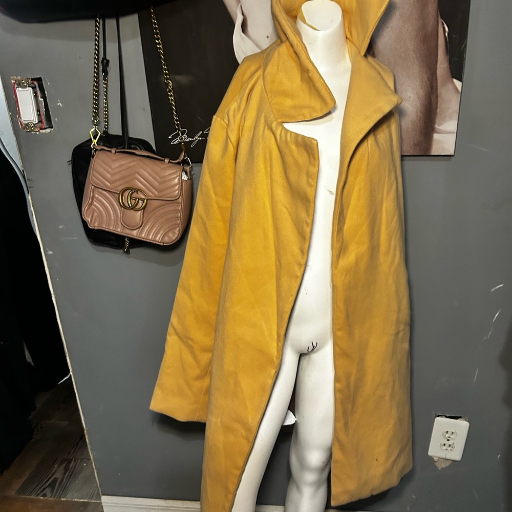 PrettyLittleThing Mustard Trench Coat